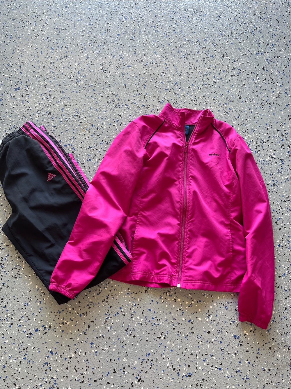 Bright Pink Full-Zip Track Jacket